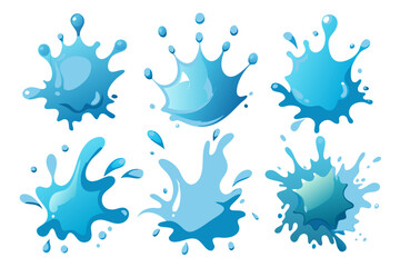 water drops set