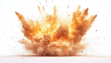 Explosive earth-shattering impact