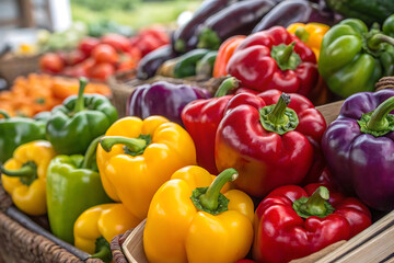 colorful bell peppers, capsicum
