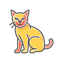 vector illustration of a cat