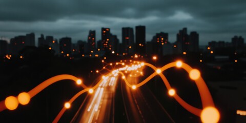 Hyperconnected Urban Intelligence Next-Gen Smart City Mobility Visualization with Dynamic Data Flow Mapping and Luminescent Network Infrastructure