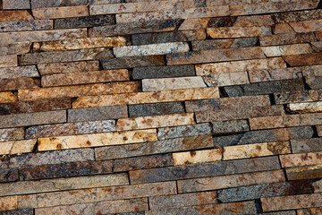 Rock wall. Background of stone for decoration. texture for design. Granite pebbles texture