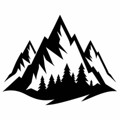 Obraz premium vector illustration of mountains