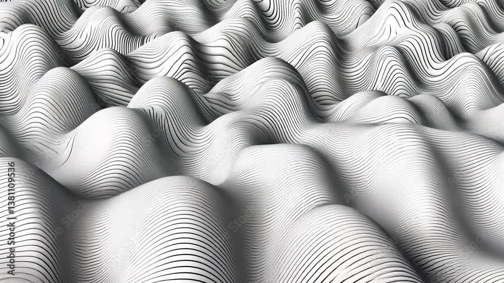 Aufkleber flowing abstract lines create a dynamic background pattern generative ai