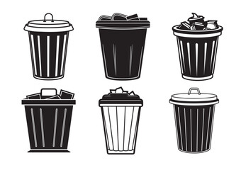 Trash silhouette Vector
