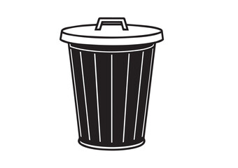 Trash silhouette Vector