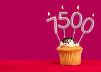 Candle number 7500 - Number of followers or likes