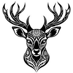 Fototapeta premium deer head silhouette