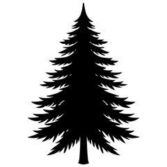Fototapeta premium christmas tree isolated on white