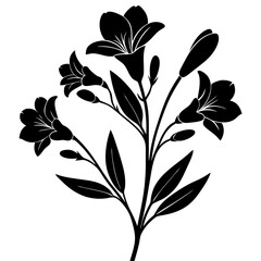 black and white floral background