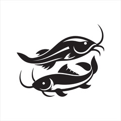 vector illustration of a fish