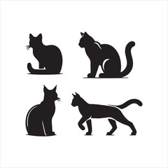 black cat silhouettes