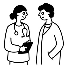 Obraz premium doctor and patient