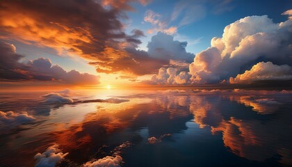 Naklejka premium cloud sunset