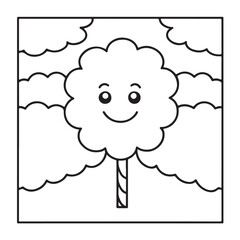 Summer Coloring Pages, bold & easy coloring page, summer background, summer food, Summer vacation, Hand drawn coloring page, Summer set of icons, Travel, beach, summer holidays, Vector illustration