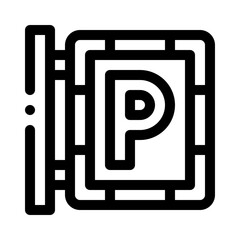 underground parking line icon