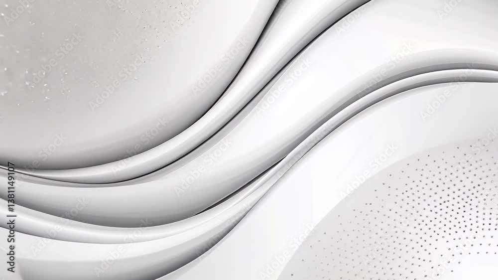 Poster abstract design featuring smooth waves and dotted patterns generative ai