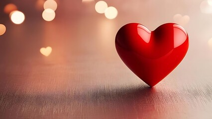 Love's Radiance: A Symbol of Affection and Warmth, Bathed in Soft Light, Evoking Feelings of Romance and Connection.