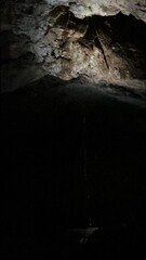 A stunning view of the underground chambers in the Demänovská Cave of Liberty, Slovakia, showcasing rich stalactite decorations.