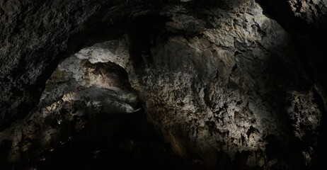 A stunning view of the underground chambers in the Demänovská Cave of Liberty, Slovakia, showcasing rich stalactite decorations.