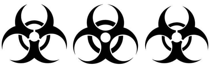  Biohazard Silhouette Vector Art