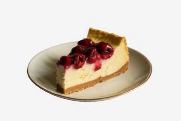 piece of cake with cherries