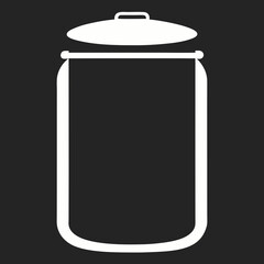 jar with a blank label