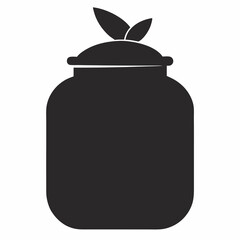 jar with a blank label