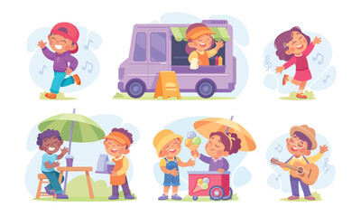 Engage in Colorful Summer Activities with Kids while enjoying delicious Ice Cream treats