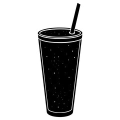 vector illustration of a glass of cola