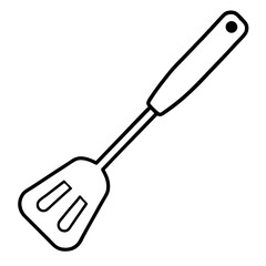 kitchen spatula isolated on white