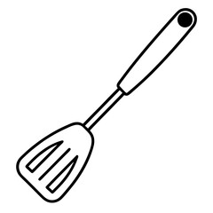 kitchen spatula isolated on white