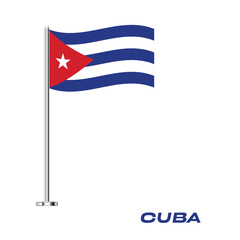 Fototapeta premium Flag Of Cuba, Cuba flag, National flag of Cuba. table flag of Cuba.