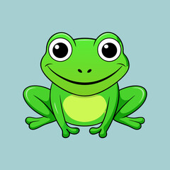 frog on white background