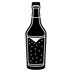 bottle of beer isolated