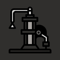 industrial background with industrial equipment