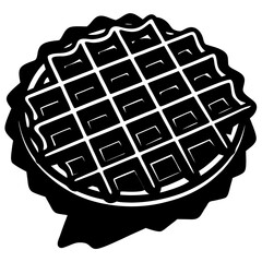 vector illustration of a chocolate cake