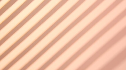 Obraz premium Subtle Peach Background with Diagonal Stripes of Light and Shadow for Modern Abstract Design.