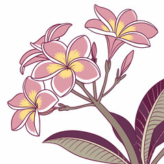 abstract floral background with flowers