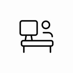 desktop office icon sign vector