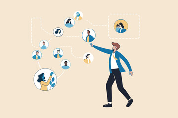 Reorganization or reorg to adjust, allocate resources, change team structure for efficiency, restructure organization, department and job roles concept, businessman ceo reorganize employee role chart.