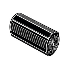 Car battery isolated on white