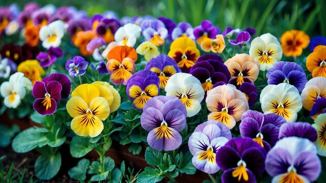Garden of flowers - close-up