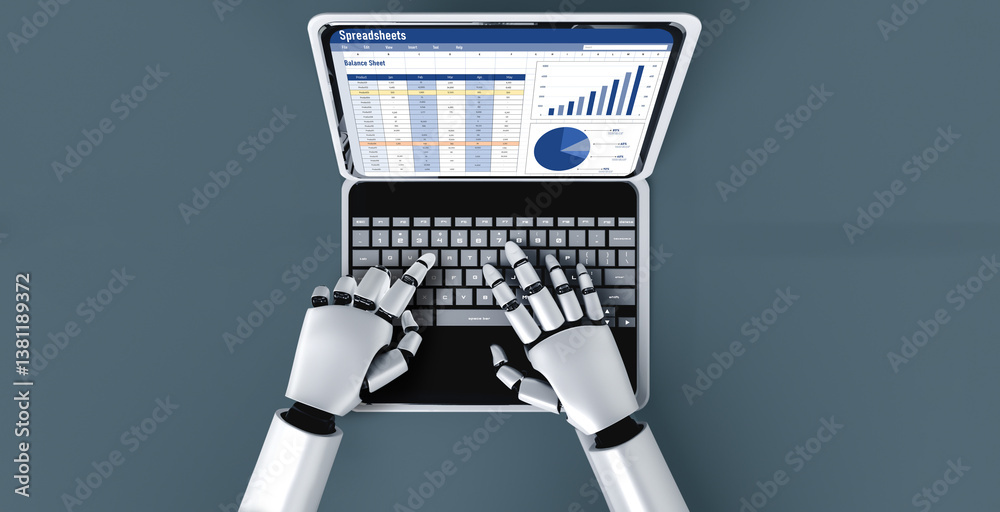 Poster spreadsheet document information financial startup concept. data and graphs in spreadsheet documents