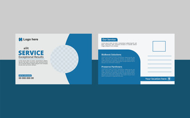 Post card design template