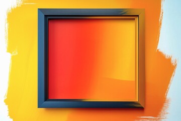 Square frame with color stripes designed