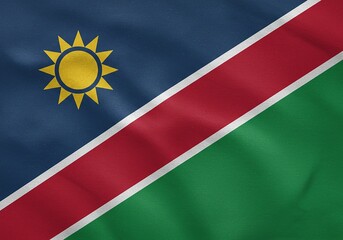 Waving Namibia Flag National Symbol of Namibia, Colors, Design, Symbolism, Patriotism, Freedom, Independence Day