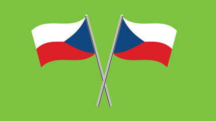Flag Of Czech Republic, Czech Republic flag, National flag of Czech Republic. table flag of Czech Republic.