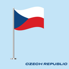 Flag Of Czech Republic, Czech Republic flag, National flag of Czech Republic. table flag of Czech Republic.
