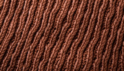 texture of brown knitted woolen fabric
